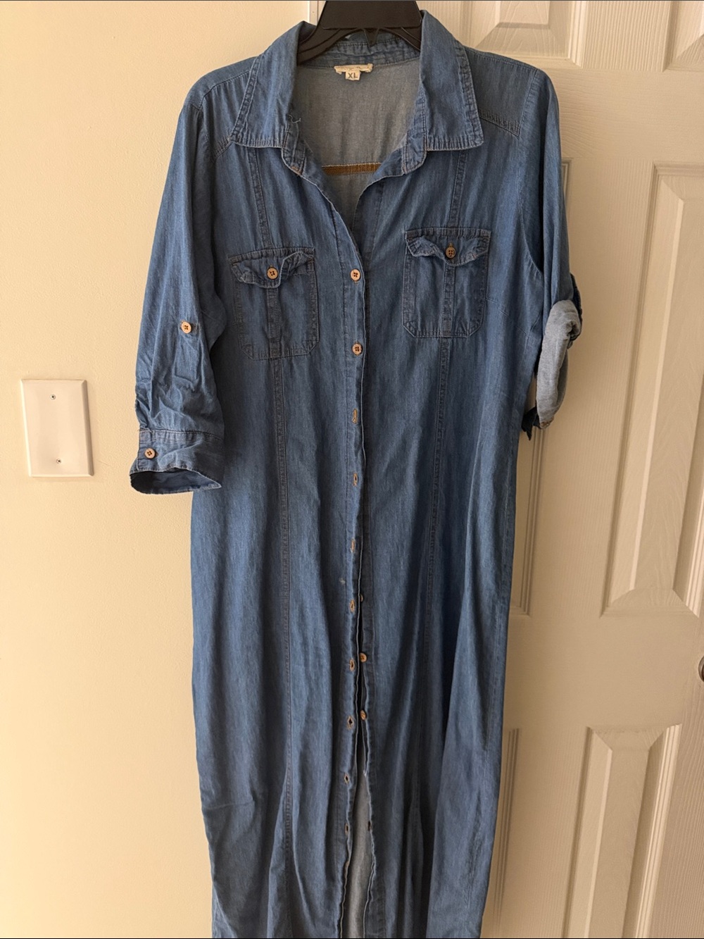 denim one piece dress
